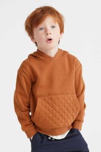 H&M Hoodie Kinder Beige Weiß | BNS-427951