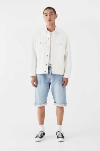 H&M Hybrid Regular Denim Jogger Kurze Hose Herren Hellblau | AJF-260891