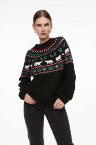 H&M Jacquard-knit Pullover Damen Rosa | VOS-287346