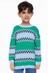 H&M Jacquard-knit Pullover Kinder Hellblau | ELT-527930