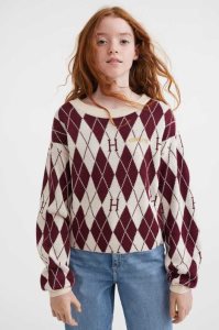 H&M Jacquard-knit Pullover Kinder Schwarz | MLR-045917