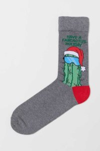 H&M Jacquard-knit Socken Herren Dunkelblau | WJF-083652