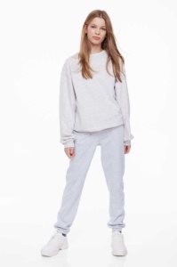 H&M Jogginghose Kinder Hellgrau | DBR-520679