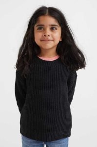H&M Knit Chenille Pullover Kinder Hellbeige | GUT-952106