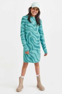 H&M Knit Mock Turtleneck Kurzes Kleid Kinder Türkis | LQZ-583907