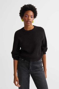 H&M Knit Pullover Damen Grau Braun | KLA-512386