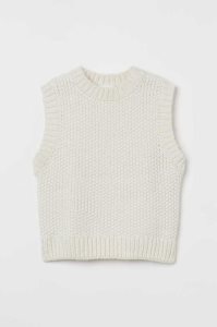H&M Knit Vest Pullover Damen Hellbeige | FYG-182304