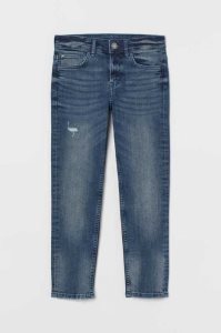 H&M Kompfort Slim Fit Jeans Kinder Dunkelblau | KWS-364720