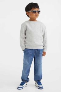 H&M Kompfort Stretch Denim Jogginghose Kinder Blau | NVC-174256