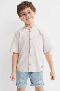 H&M Kompfort Stretch Denim Kurze Hose Kinder Hellblau | DVT-632708