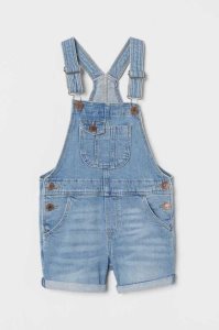 H&M Kompfort Stretch Overall Kurze Hose Kinder Hellblau | QSW-759201