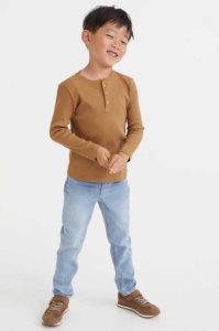 H&M Kompfort Stretch Slim Fit Jeans Kinder Dunkelblau | RVQ-674231
