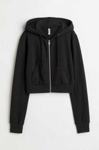 H&M Kurzes Mit Kapuze Jacket Sweatshirt Damen Hellgrau | LGC-893752