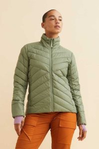 H&M Laufschuhe Outdoor Jacke Damen Khaki Grün | GQY-508497
