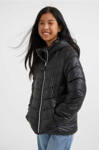 H&M Laufschuhe Puffer Jacket Oberbekleidung Kinder Schwarz | KCA-235180