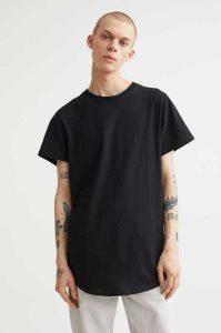 H&M Long Fit T-shirts Herren Helltürkis | JTC-182460
