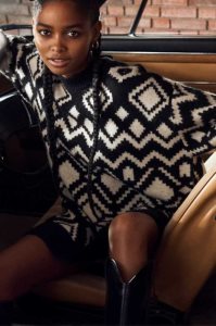 H&M Long Jacquard-knit Pullover Damen Schwarz | VDI-732104