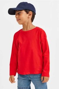 H&M Long-sleeved Baumwoll Oberteile Kinder Rosa Hellrosa | NTU-735986