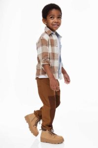 H&M Loose Fit Twill Hose Kinder Braun | PDR-214907