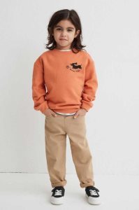 H&M Loose Fit Twill Hose Kinder Dunkelbraun | JMP-436019