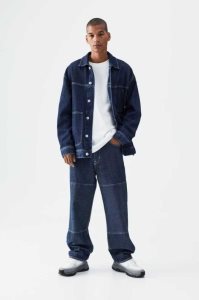 H&M Loose Jeans Herren Blau | QSN-185679
