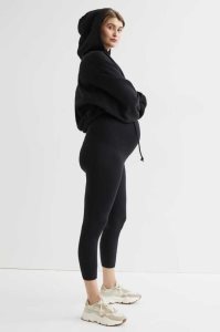 H&M MAMA 2-pack Crop Leggings Schwangerschaftskleidung Damen Schwarz | ZUC-157480