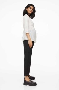 H&M MAMA Ankle-length Slacks Schwangerschaftskleidung Damen Schwarz | RIM-926403