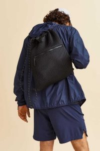 H&M Mesh Gym Bag Sportbekleidung Herren Schwarz | MYC-052761