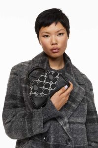 H&M Mini Jacquard-weave Bowling Tasche Damen Rosa | ALN-804913
