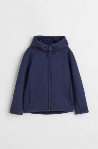H&M Mit Kapuze Fleece Jacket Oberbekleidung Kinder Schwarz | XQG-634190