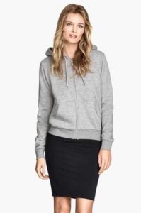 H&M Mit Kapuze Jacket Hoodie Damen Schwarz | QWM-041985