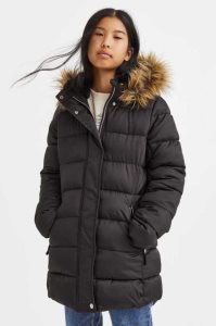 H&M Mit Kapuze Puffer Jacket Oberbekleidung Kinder Rosa | IJP-504796