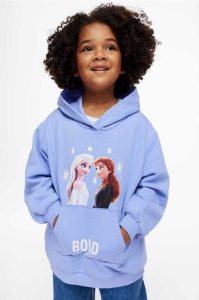 H&M Mit Kapuze Sweatshirt Kurzes Kleid Kinder Blau | OUG-135978