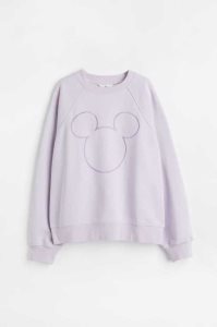 H&M Motif Sweatshirt Damen Weiß | PHU-238597