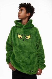 H&M Motif-detail Pile Hoodie Kinder Grün | ZIK-528934