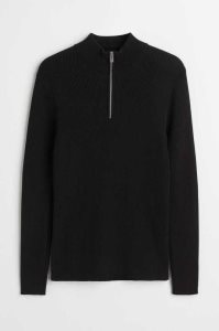 H&M Muscle Fit Rib-knit Pullover Herren Weiß | FIL-832691