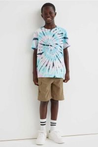 H&M Nylon Cargo Kurze Hose Kinder Hellgrau | LSP-068174