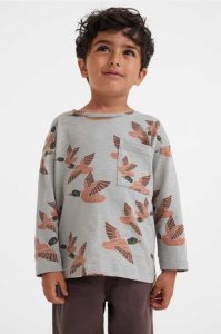 H&M Oversized Baumwoll Shirt Jersey Kinder Dunkelrot | NHU-501964