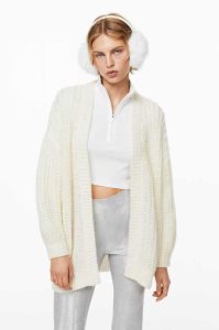 H&M Oversized Cardigan Pullover Damen Hellblau | SEM-890752