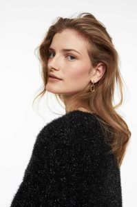 H&M Oversized Fluffy Pullover Damen Schwarz | OBA-831705