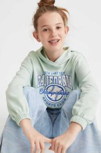 H&M Oversized Hoodie Kinder Hellgrün | FTC-217954