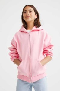 H&M Oversized Mit Kapuze Jacke Kinder Hellgrau | WVM-972801