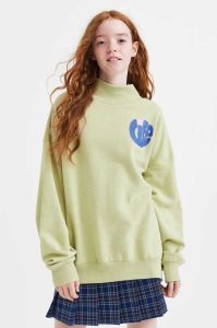 H&M Oversized Mock-turtleneck Hemd Kinder Schwarz Hell | NGE-756103