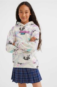 H&M Oversized Printed Hoodie Kinder Beige Weiß | MQC-637218