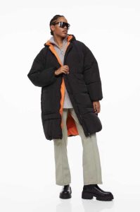 H&M Oversized Puffer Jacke Damen Dunkelkhaki Grün | RLV-410237