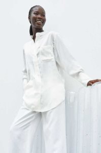H&M Oversized Shirt Bluse Damen Beige | CFT-935872