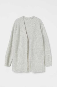 H&M Oversized Strickjacke Kinder Beige Weiß | HOM-408639