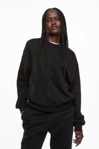 H&M Oversized Sweatshirt Damen Hellgrau | PQV-420687