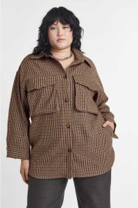 H&M Oversized Twill Shacket Jacke Damen Beige | UZH-069548