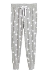 H&M Pajama Pants Nachtwäsche Damen Schwarz | IOK-219763